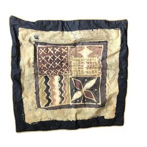 African Sadza Batik Zimbabwe Tribal Design Pillow Cover 21” Square Home Decor